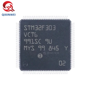 STM32F303VCT6 LQFP-100 Cortex-M4 de 32 bits do Microcontrolador MCU 72MHz 256 kb de memória Flash 40KB 32F303VCT6 LQFP100 IC
