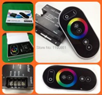 Sonho mágico de cor RGB LED Controlador da roda de cores anel remoto táctil LED controlador de RF 24V/12V